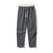 Men's Loose Fitting Sports Sweatpants Autumn New Style Drawstring American Retro Corduroy Straight Leg Casual Long Pants_viptrois.com