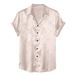 Men's Clothing Satin Short Sleeved Shirt Fashion Simple Jacquard Shirt_viptrois.com