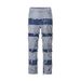 Men's and womenCross-border washed jeans for in spring and autumn American retro raw edge design loose straight wide-leg floor mopping pants_viptrois.com