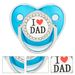 Jinleiou Baby Pacifier Heart Shape Reusable Silicone Comfortable Grip Dummy Pacifier for Household_viptrois.com