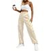 AMen's Clothing Commerce American Retro Casual Pants For Women, New Spring/autumn 2025 Style, Loose Fitting Cargo Pants._viptrois.com