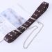 Star chicken eye buckle women's versatile sweater fashion chain decoration wide belt for women_viptrois.com