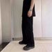 Men's Clothing Cleanfit Side Cut Scimitar Stitching Spring And Autumn Snowflake Gray Casual Sweatpants Drapey Flared Trousers Unisex_viptrois.com