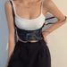 Black punk style vest suspenders decorated suit shirt Lolita JK elastic suspenders waist seal_viptrois.com