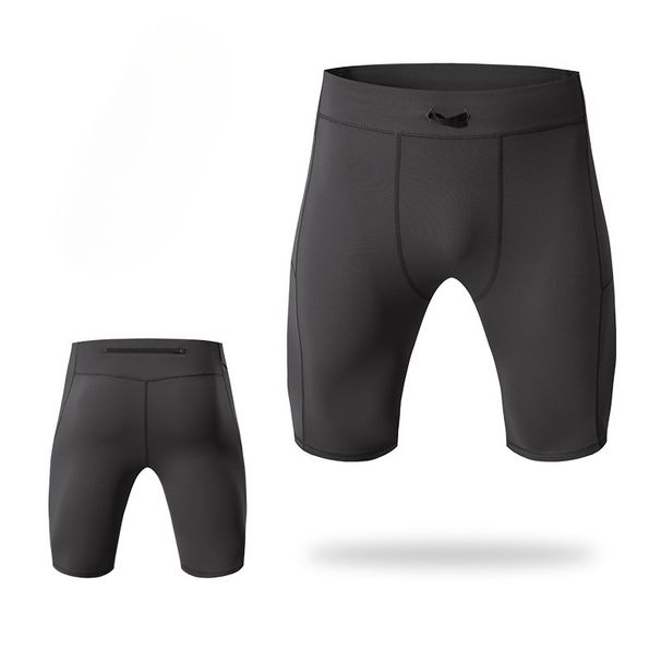 K Men's High Elasticity Compression Fitness Exercise Leggings, Fast Drying Training Shorts, Running And Fitness Shorts_viptrois.com