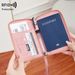 Women's Wallet & Men's Wallet Rfid Antimagnetic Passport Bag Zipper Short Passport Holder Multifunctional Travel Storage Certificate Bag_viptrois.com