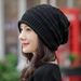 Women's Hats Fashion All Match Headband Ear Protection Pile Hat Autumn And Winter Hat Women's Knitted Hat Loose Windproof Confinement Hat_viptrois.com