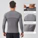 Men's Sports Fitness Wear Outdoor Training Tight Quick-drying T-shirt Top Breathable Running Fitness Long Sleeves_viptrois.com