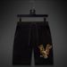 Men's Clothing Snow Fox Brothers Pants Casual Versatile Hot Diamond Eagle Shorts Summer Men's Straight American Overalls Shorts Slim Fit_viptrois.com
