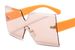 Two Circles Frameless One Piece Sunglasses Women's Street Shooting Same Style Glasses Large Frame One Piece Glasses_viptrois.com