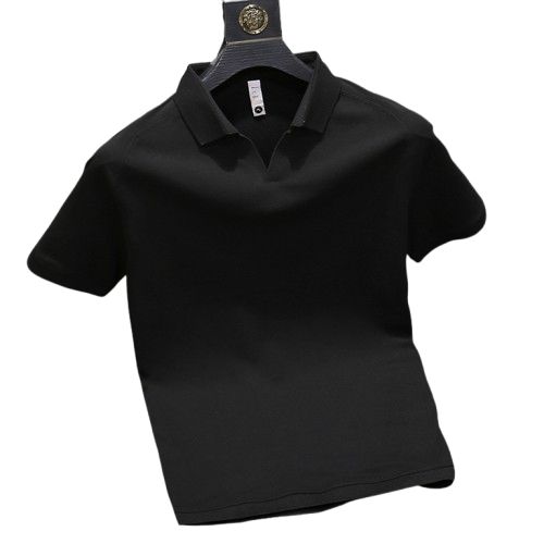 Men’s Premium Polo Shirt – Slim Fit, Short Sleeve, Breathable Milk Silk, Solid Color, Business Casual (M-3XL, 4 Colors)_viptrois.com