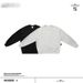 Unisex Crew Neck Sweatshirt – Soft Solid Color Pullover For Men & Women (Black/Flower Gray, S-XL)_viptrois.com