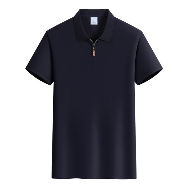 2026 Polo Shirt - Men's Sporty Casual Simple And Fashionable Zipper Short-sleeved T-shirt With Collar_viptrois.com