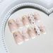 Beauty & Health Three Dimensional Champagne French Polka Dot Cat's Eye Sweet Gentle Fashionable All Match Nail Art Pieces Detachable_viptrois.com
