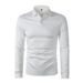 Nordmann Shanggu Cross-Border Trade Polo Shirt Solid Color European And American Men's Clothing Turn-Down Collar Long Sleeve Slim_viptrois.com