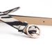 Fashionable versatile with leopard print and snake pattern wo's circular alloy Japanese buckle decorative belt for_viptrois.com