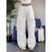 Women's Cargo Pants – Casual Wide-Leg Trousers With Dropped Waist & Pockets (Blue/Pink/Yellow/Black, S-5XL)_viptrois.com