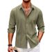 Men's Clothing New Men's Lace Long Sleeved Shirt Large Size Non Iron Shirt Independent Station_viptrois.com
