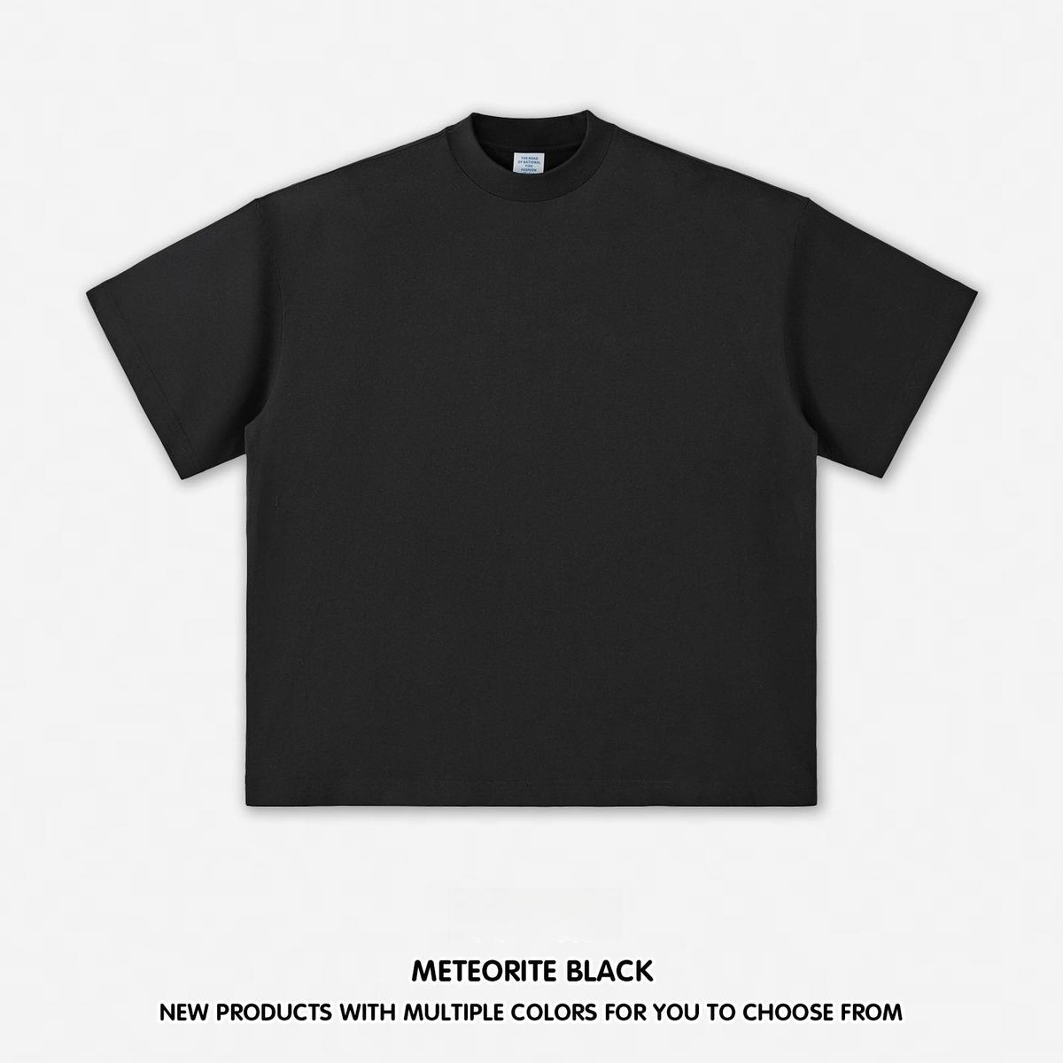 Men's Wear |2025 Trendy Brand Small High-neck 230G Pure Cotton Short-sleeved T-shirt For Men_viptrois.com