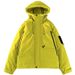 700FP Unisex Hooded Down Jacket – 90% White Duck Fill, Oversized Fit, Winter-Ready (Black/Yellow/Cream, M-3XL)_viptrois.com