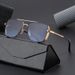 Men's Sunglasses New Modern Retro Square Frame Sunglasses Fashion Glasses Outdoor Sports Net Celebrity Sunglasses_viptrois.com