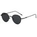 2025 Retro Round Sunglasses - Metal Frame UV400 Unisex Sunglasses (Korean Style, High-End Lightweight & Fashionable)_viptrois.com