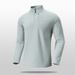 Men's Half-Zip Performance Shirt – Stylish Urban Layering For Business Casual & Outdoor (Black, Olive, Khaki, Sizing M-5XL)_viptrois.com