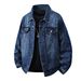 Men's Clothing Lining Printed Denim Jacket Douyin Hot Cotton And Polyester Men's Jacket Autumn And Winter Thick Style Personality Design Cardigan_viptrois.com