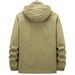 Spring And Autumn Men's Jacket Casual Stand-Up Collar Loose Jacket Multi-Pocket Removable Hat Outdoor Jacket_viptrois.com