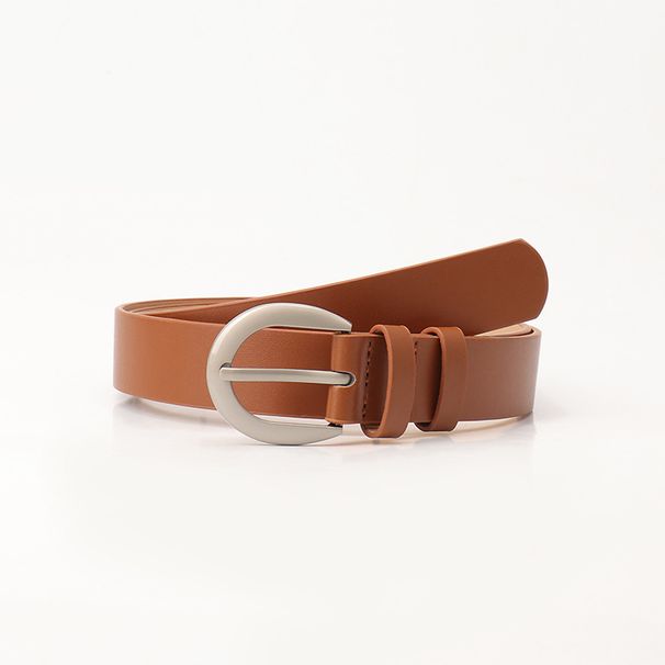 New fashionable and versatile women's belt, simple high-end pin buckle belt for women with jeans belt _viptrois.com