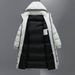 A Long, Knee-length Windproof Hooded Jacket For Young Men In Winter_viptrois.com