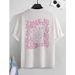 Manfinity EMRG Camiseta Holgada Para Hombres Con Estampado De Caricaturas Y Lemas_viptrois.com