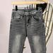 Men's Slim Straight Gray Jeans | Classic Fit With Signature Leather Patch | Comfort Stretch Denim For Everyday Wear_viptrois.com