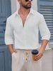 Men's Autumn And Winter Shirt Breathable Cotton Long Sleeved Plaid Shirt Men's Casual Slim Top Shirt Jacket_viptrois.com