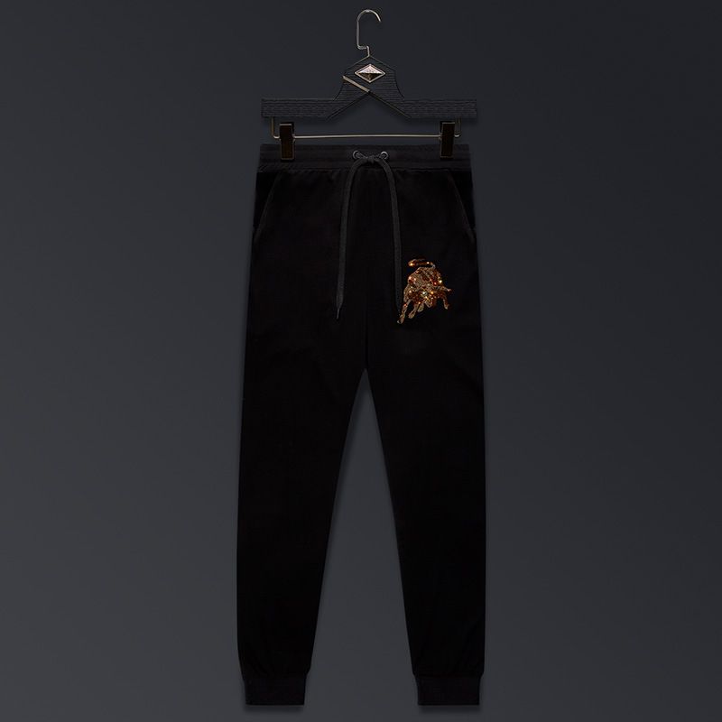 Men's Clothing Sports Trousers Spring And Autumn Men's Ice Sweatpants Cuffs Mark Drape Pants Men's Hot Diamond Cuffs_viptrois.com