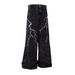 Niche Lightning Embroidered Wide Leg Jeans For Men, Spring/Autumn Style, American Street Style, Loose Fit, Casual Design, Washed Long Pants_viptrois.com