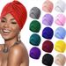 Head Wrap Cotton Chemo Maternity Cap Multi-Purpose Headscarf For Women_viptrois.com