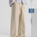 Men's Linen Cotton Casual Trousers | Relaxed Fit Straight Leg Pants For Spring Autumn Comfort_viptrois.com