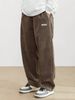 Manfinity Hypemode Cordhose Für Herren Mit Weitem Schnitt, Mit Buchstaben Patch-Detail, Baggy-Langhosen, Schlichtes Outfit_viptrois.com