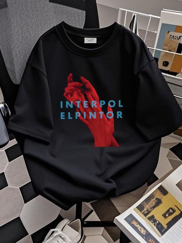 El Pintor Interpol Everything Is Wrong Paul Bank Daniel Kessler T-Shirt Graphic Designer Clothes Fashion Versatile Breathable Streetwear Stylish_viptrois.com