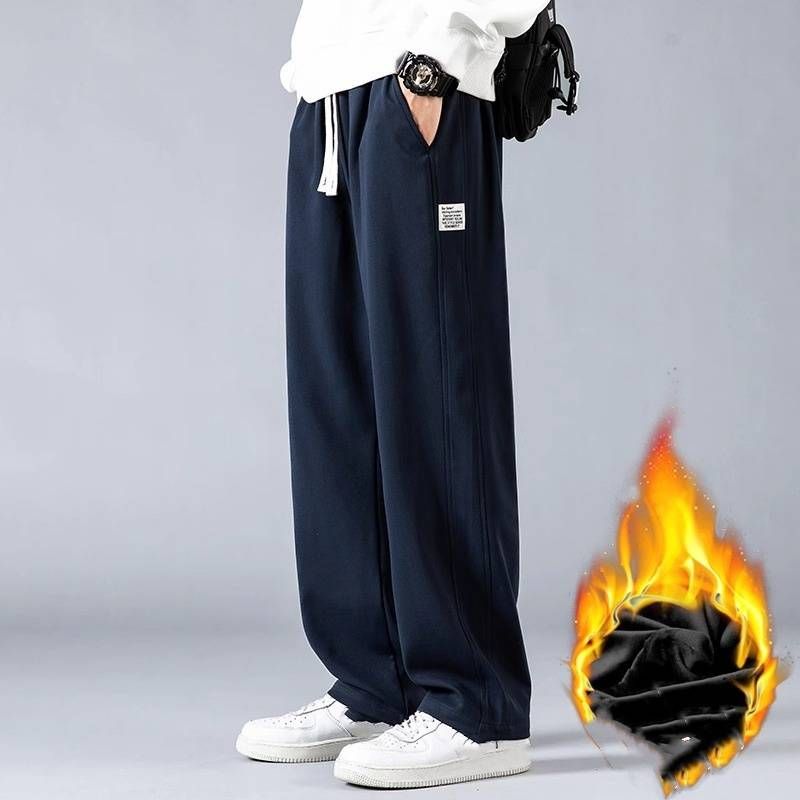 Men's Clothing Casual Pants Men's Spring And Autumn Loose Sports Fashion Brand Sweatpants Wide Leg Long Pants Spring New Boys Straight Pants_viptrois.com