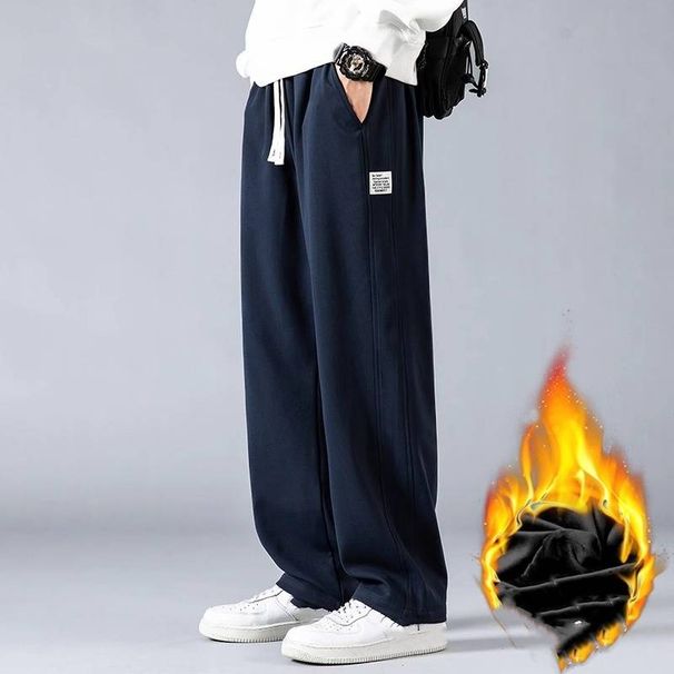 Men's Clothing Casual Pants Men's Spring And Autumn Loose Sports Fashion Brand Sweatpants Wide Leg Long Pants Spring New Boys Straight Pants_viptrois.com