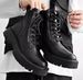 Men's Shoes Martin Boots High End Thick Soled Height Enhancing Motorcycle Work Boots Side Zipper Black High Top Leather Shoes Trendy_viptrois.com