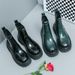 New Fashion Chelsea Boots Men's Pointy Toe Retro Boots British Men's Boots Leather Boots Leather Shoes_viptrois.com