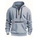 A New Men's Hoodie With A Zipper And A Hood For Autumn And Winter, Featuring Fleece_viptrois.com
