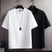 Thin Loose Summer Men's Round Neck Short Sleeved T Shirt Trendy Fashion Korean Version Of The Texture Fabric Men's Clothing T Shirt Men_viptrois.com