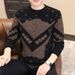 2025 Winter Men's New Thickened Short Velvet Knitted Sweater High Quality Fashion Soft Skin Friendly Round Neck Sweater For Daily Leisure_viptrois.com