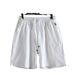 Men's Clothing Summer New Men's Cotton And Linen Casual Loose Five Point Shorts Large Size Solid Color Beach Casual Pants Mid Length Pants Trend_viptrois.com