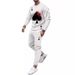 2025 Spring And Autumn New Trend Men's Suit Loose Crew Neck Long Sleeve Sweater Casual Sports Pants_viptrois.com