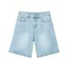 Men's Clothing New American Retro Distressed Washed Straight Jeans Men's Trendy Brand Loose Wide Leg Casual Versatile Shorts_viptrois.com